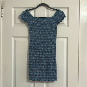 Denim mini dress